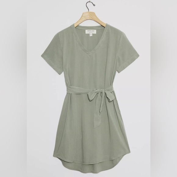 Anthropologie Cloth & Stone - Liv Tie-Front Mini Dress NWOT - S - Picture 10 of 10